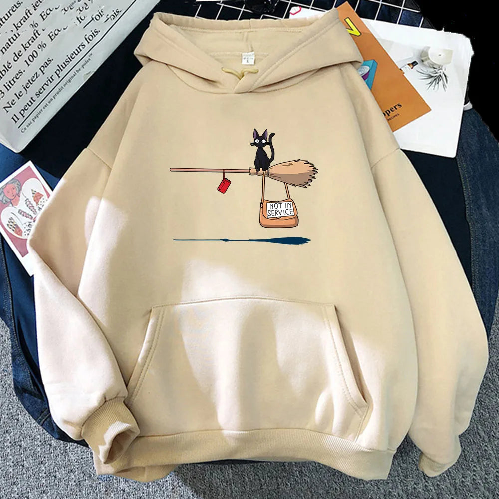 kawaiies-softtoys-plushies-kawaii-plush-Kiki's Delivery Service Black Cat Unisex Hoodie Apparel 