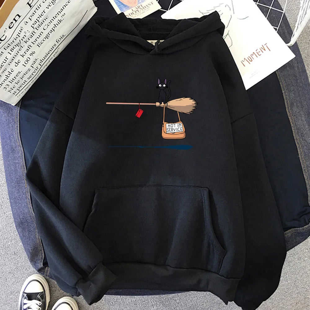 kawaiies-softtoys-plushies-kawaii-plush-Kiki's Delivery Service Black Cat Unisex Hoodie Apparel 