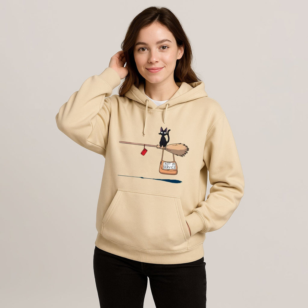kawaiies-softtoys-plushies-kawaii-plush-Kiki's Delivery Service Black Cat Unisex Hoodie Apparel Cream XS 