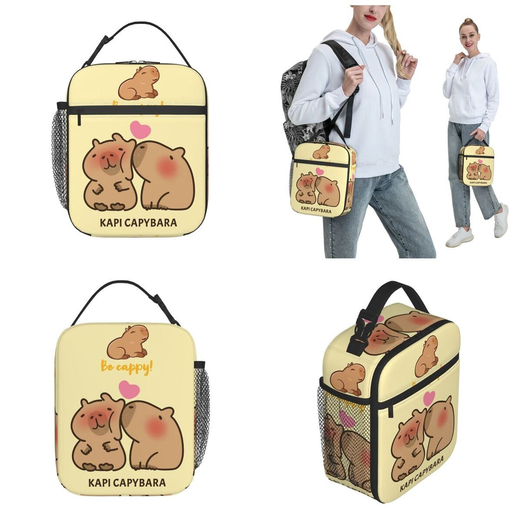 kawaiies-softtoys-plushies-kawaii-plush-Kissing Capybaras Lunch Bag Bag 