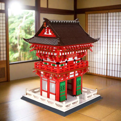 kawaiies-softtoys-plushies-kawaii-plush-Kiyomizu-dera Niomon Gate Kyoto Japan Building Blocks Build it 