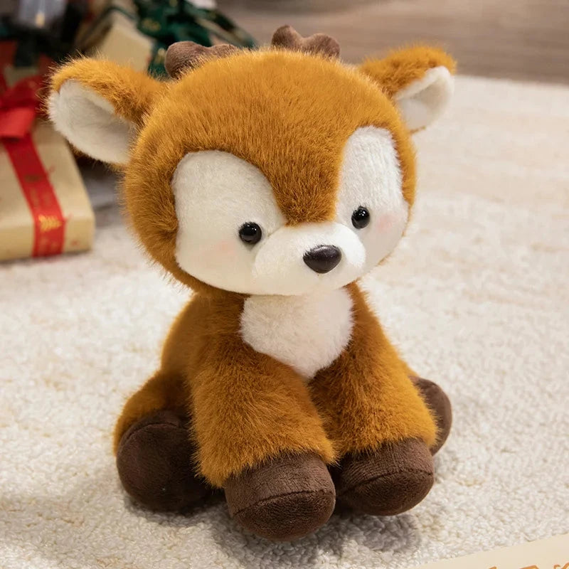 kawaiies-softtoys-plushies-kawaii-plush-Koko and Mimi the Kawaii Deer Plushies Soft toy Brown Sitting 15cm 