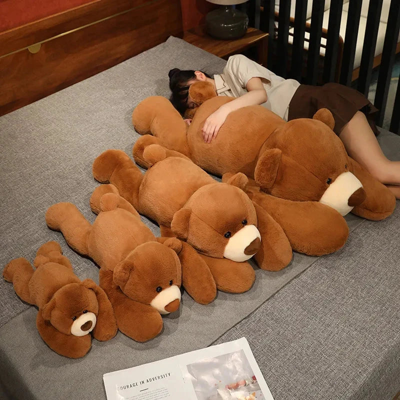 kawaiies-softtoys-plushies-kawaii-plush-Kumo the Fluffy Brown Bear Plushie Soft toy 50cm 