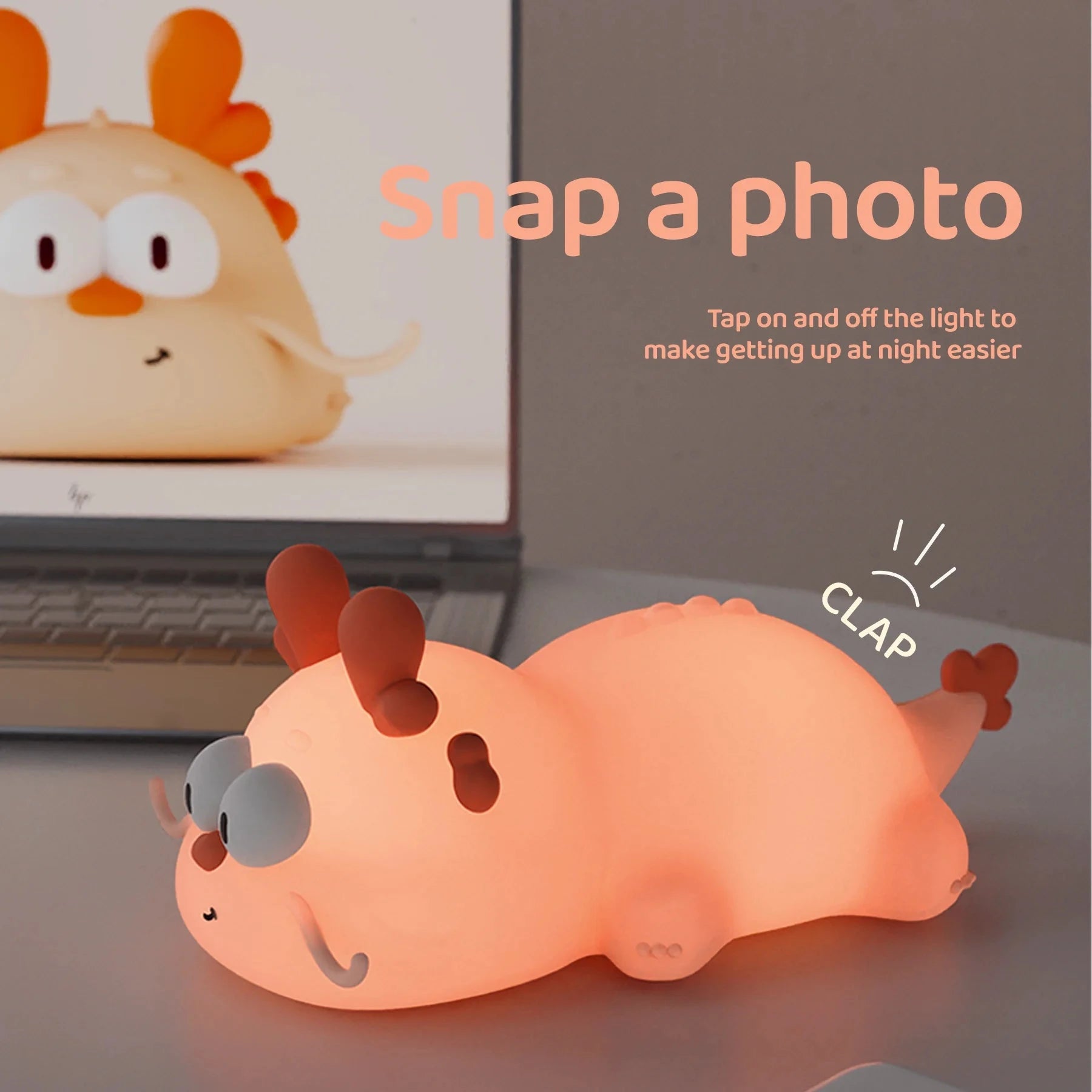 kawaiies-softtoys-plushies-kawaii-plush-Laying Chinese Dragon LED Night Light Home Decor 