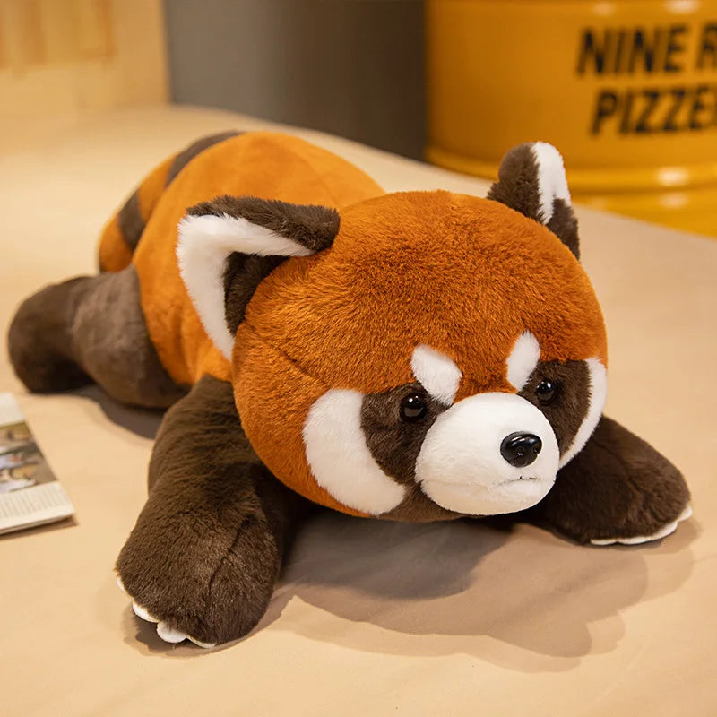 kawaiies-softtoys-plushies-kawaii-plush-Laying Fluffy Red Panda Lifelike Plushie Soft toy 23in / 60cm 