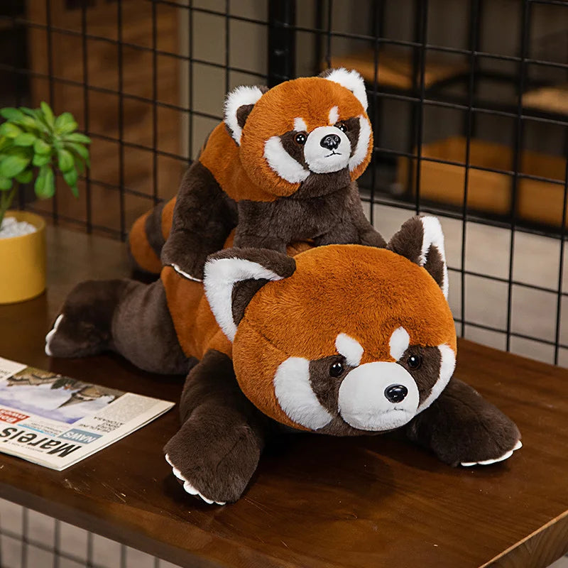 kawaiies-softtoys-plushies-kawaii-plush-Laying Fluffy Red Panda Lifelike Plushie Soft toy 