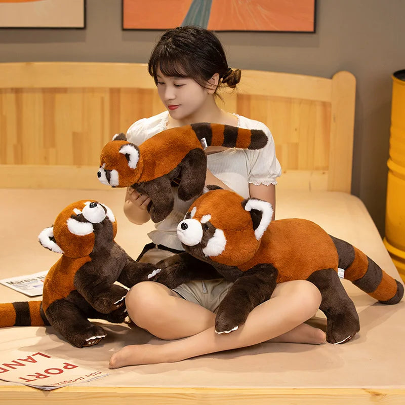 kawaiies-softtoys-plushies-kawaii-plush-Laying Fluffy Red Panda Lifelike Plushie Soft toy 
