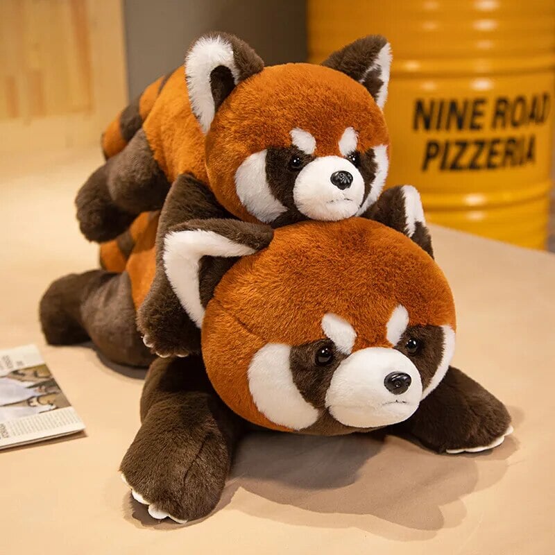 kawaiies-softtoys-plushies-kawaii-plush-Laying Fluffy Red Panda Lifelike Plushie Soft toy 