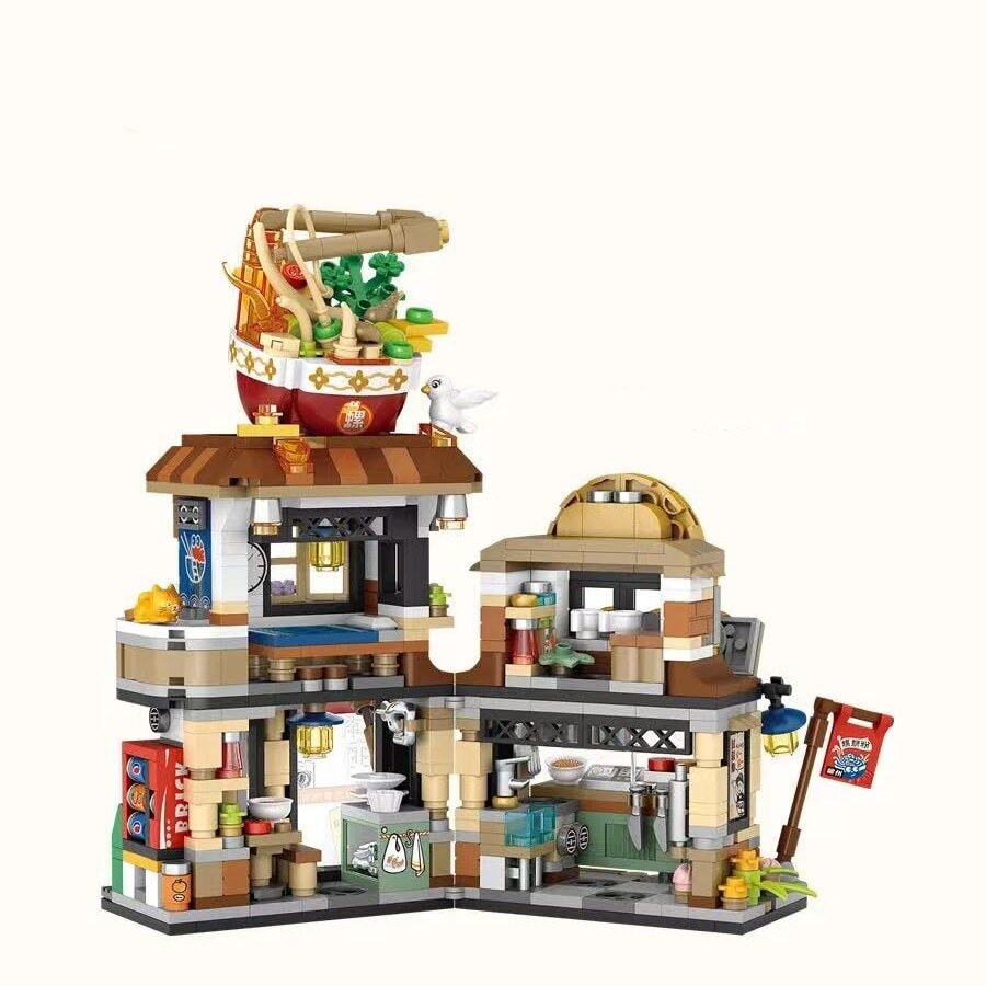 kawaiies-softtoys-plushies-kawaii-plush-Lemon Tea & Noodle Shop Micro Building Sets | NEW Build it 