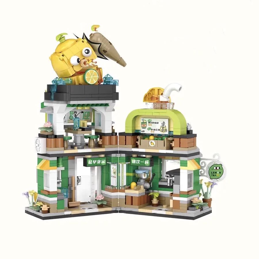 kawaiies-softtoys-plushies-kawaii-plush-Lemon Tea & Noodle Shop Micro Building Sets | NEW Build it 