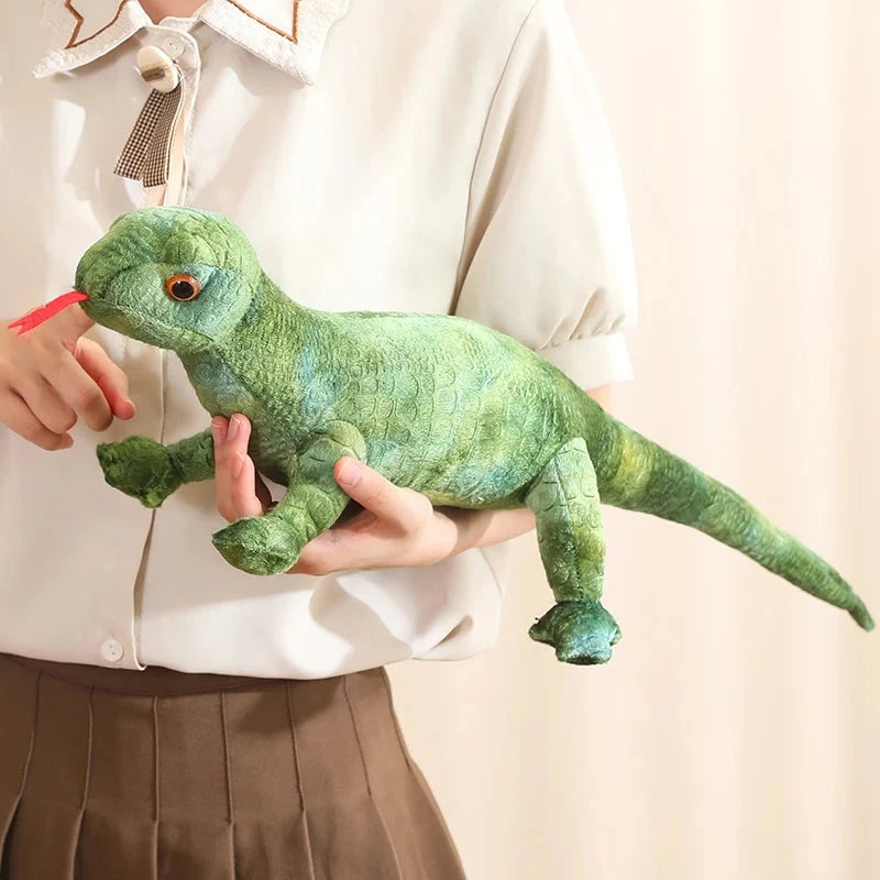 kawaiies-softtoys-plushies-kawaii-plush-Lifelike Orange Green Brown Lizard Plushie Soft toy Green 60cm 