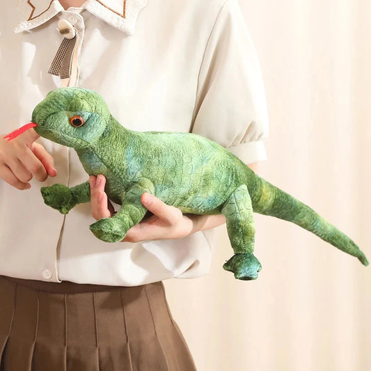kawaiies-softtoys-plushies-kawaii-plush-Lifelike Orange Green Brown Lizard Plushie Soft toy Green 60cm 