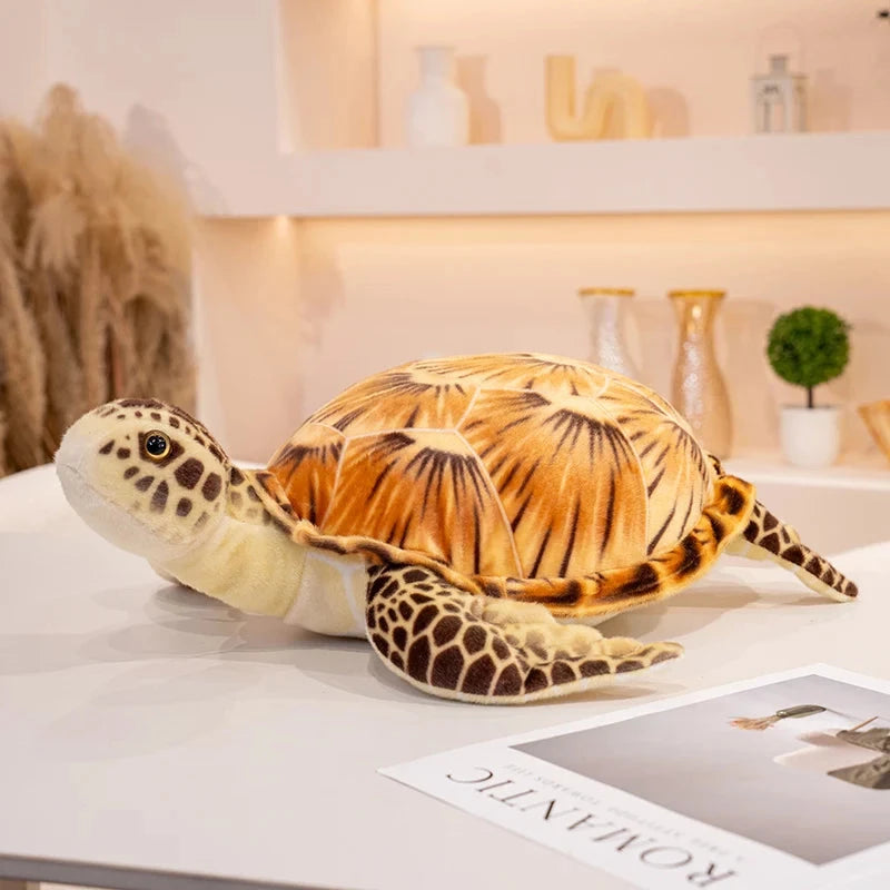 kawaiies-softtoys-plushies-kawaii-plush-Lifelike Sea Turtle Plushies Soft toy Brown 35cm 