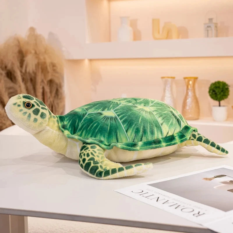 kawaiies-softtoys-plushies-kawaii-plush-Lifelike Sea Turtle Plushies Soft toy Green 35cm 