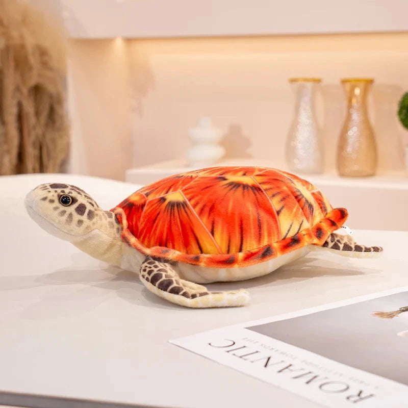 kawaiies-softtoys-plushies-kawaii-plush-Lifelike Sea Turtle Plushies Soft toy Red 35cm 