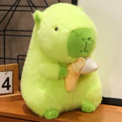 kawaiies-softtoys-plushies-kawaii-plush-Lime Green Capybara Banana Plush Soft toy 22cm 