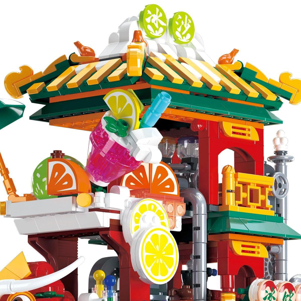 kawaiies-softtoys-plushies-kawaii-plush-Lion Dance Street Truck Food Stall Nano Building Set | NEW Build it 