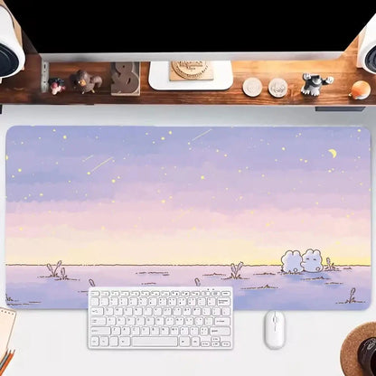 kawaiies-softtoys-plushies-kawaii-plush-Litte White Bunny Adventure Mouse Pad Collection Mouse Pads 