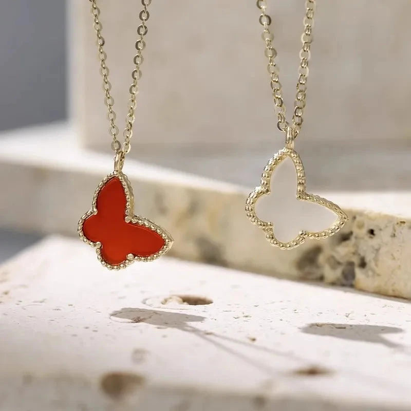 kawaiies-softtoys-plushies-kawaii-plush-Little Butterfly 18K Gold Necklace Jewelry 