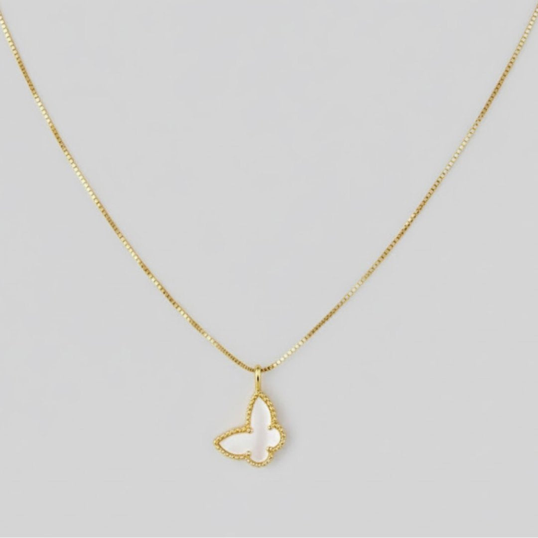 kawaiies-softtoys-plushies-kawaii-plush-Little Butterfly 18K Gold Necklace Jewelry 