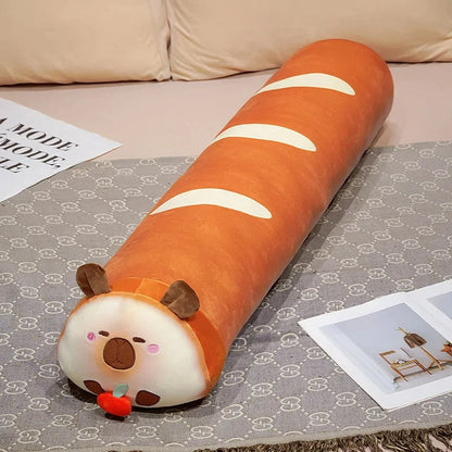 kawaiies-softtoys-plushies-kawaii-plush-Long Bready Capybara Plushies Soft toy Orange 60cm 