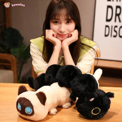 kawaiies-softtoys-plushies-kawaii-plush-Long Fluffy Cat Caterpillar Plushies Soft toy 
