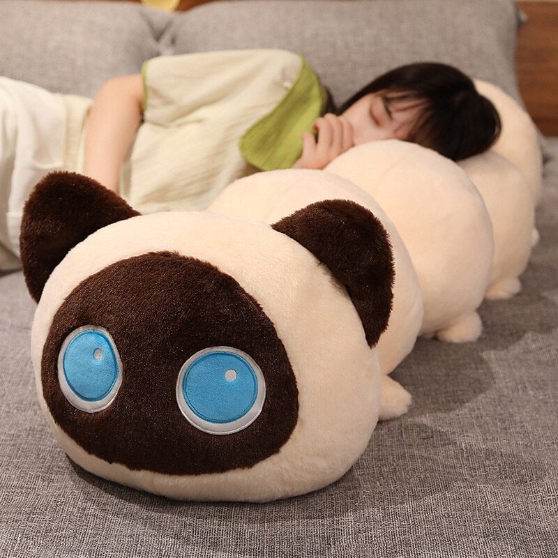 kawaiies-softtoys-plushies-kawaii-plush-. Long Fluffy Cat-erpillar Plushies Soft toy 