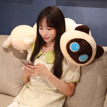 kawaiies-softtoys-plushies-kawaii-plush-. Long Fluffy Cat-erpillar Plushies Soft toy 