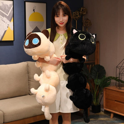 kawaiies-softtoys-plushies-kawaii-plush-. Long Fluffy Cat-erpillar Plushies Soft toy 