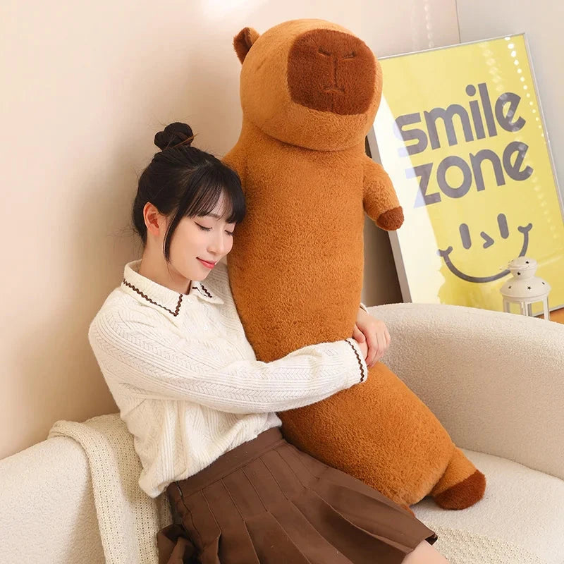 kawaiies-softtoys-plushies-kawaii-plush-Long Fluffy Cute Capybara Plushies Soft toy 