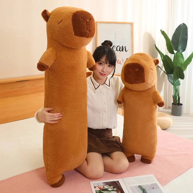 kawaiies-softtoys-plushies-kawaii-plush-Long Fluffy Cute Capybara Plushies Soft toy 
