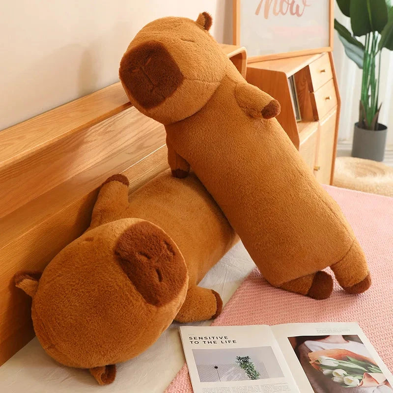 kawaiies-softtoys-plushies-kawaii-plush-Long Fluffy Cute Capybara Plushies Soft toy 