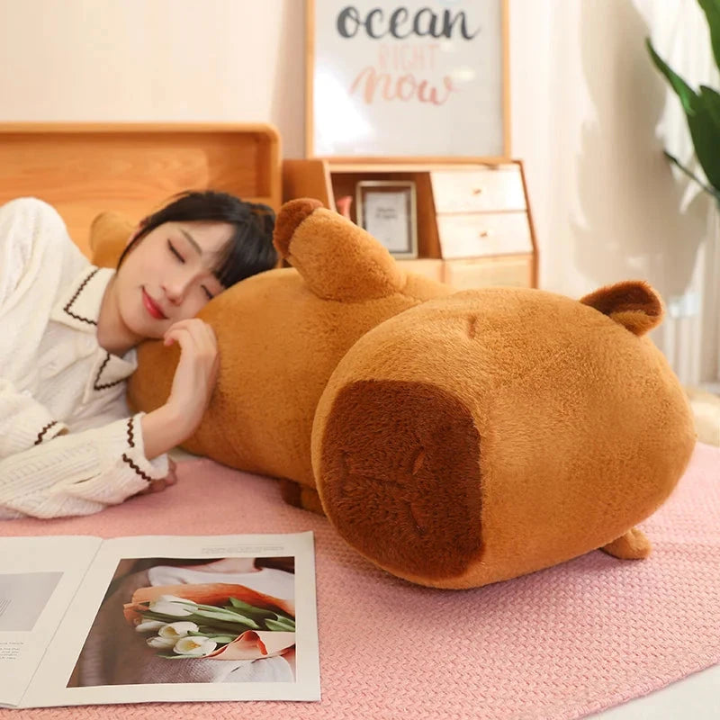 kawaiies-softtoys-plushies-kawaii-plush-Long Fluffy Cute Capybara Plushies Soft toy 