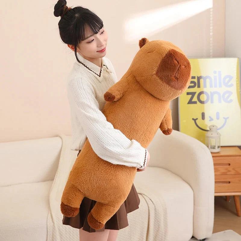 kawaiies-softtoys-plushies-kawaii-plush-Long Fluffy Cute Capybara Plushies Soft toy 