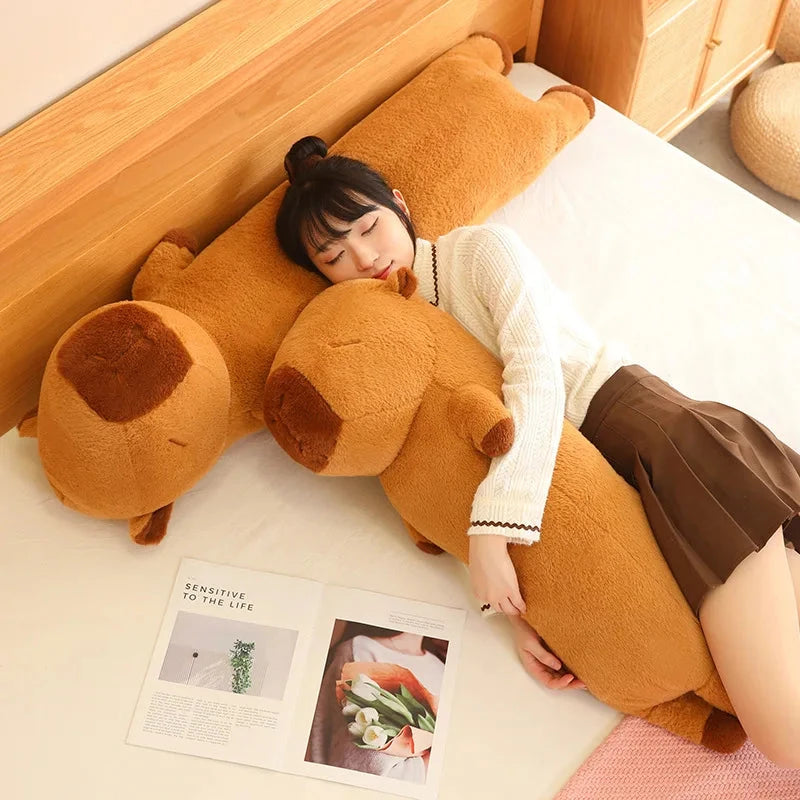 kawaiies-softtoys-plushies-kawaii-plush-Long Fluffy Cute Capybara Plushies Soft toy 
