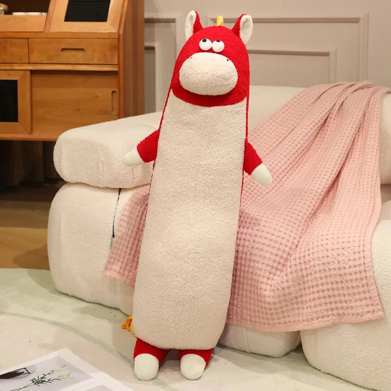 kawaiies-softtoys-plushies-kawaii-plush-Long Fluffy Horse Plushies Soft toy Red 