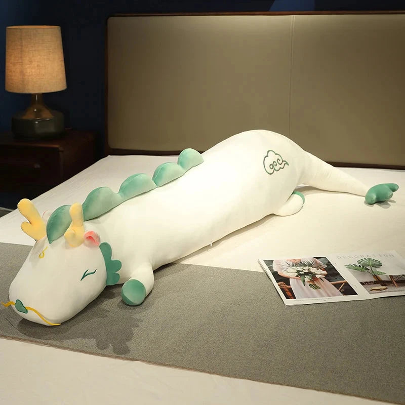 kawaiies-softtoys-plushies-kawaii-plush-Long Haku Dragon Snuggle Buddy Plushies Soft toy White 31in / 80cm 