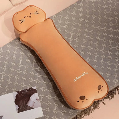 kawaiies-softtoys-plushies-kawaii-plush-Long Kawaii Cat Bear Bread Plushies Soft toy Cat Smiling 23in / 60cm 