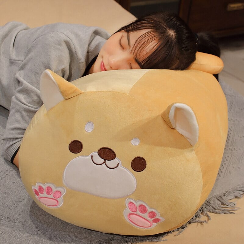 kawaiies-softtoys-plushies-kawaii-plush-Long Kawaii Shiba Inu Cat Pillow Plush Soft toy 