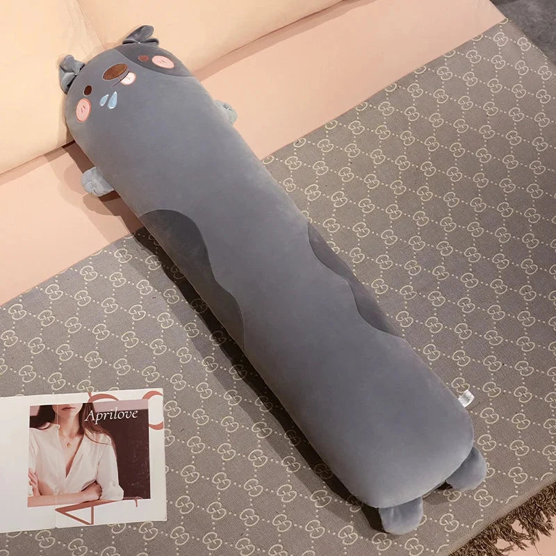 kawaiies-softtoys-plushies-kawaii-plush-Long Kawaii Snuggly Dog Plushies Soft toy Dark Gray 27in / 70cm 