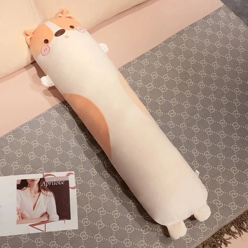 kawaiies-softtoys-plushies-kawaii-plush-Long Kawaii Snuggly Dog Plushies Soft toy Spotty Brown 27in / 70cm 