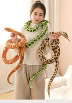 kawaiies-softtoys-plushies-kawaii-plush-Long Realistic Brown Green Orange Snake Plushies Soft toy 