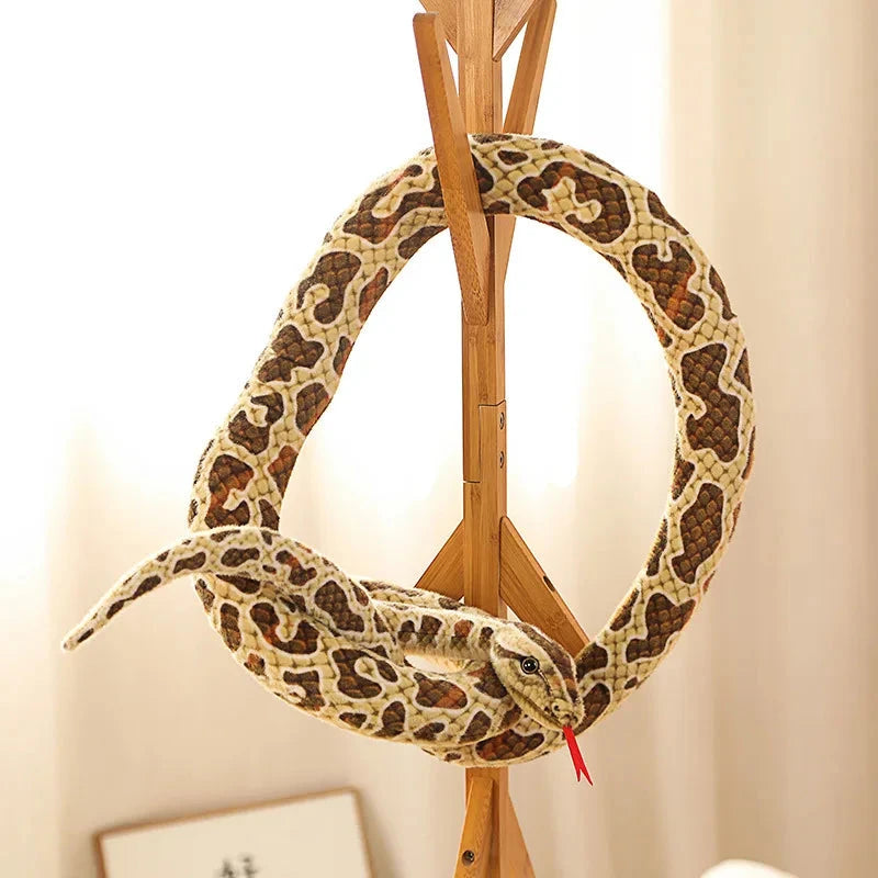 kawaiies-softtoys-plushies-kawaii-plush-Long Realistic Brown Green Orange Snake Plushies Soft toy 