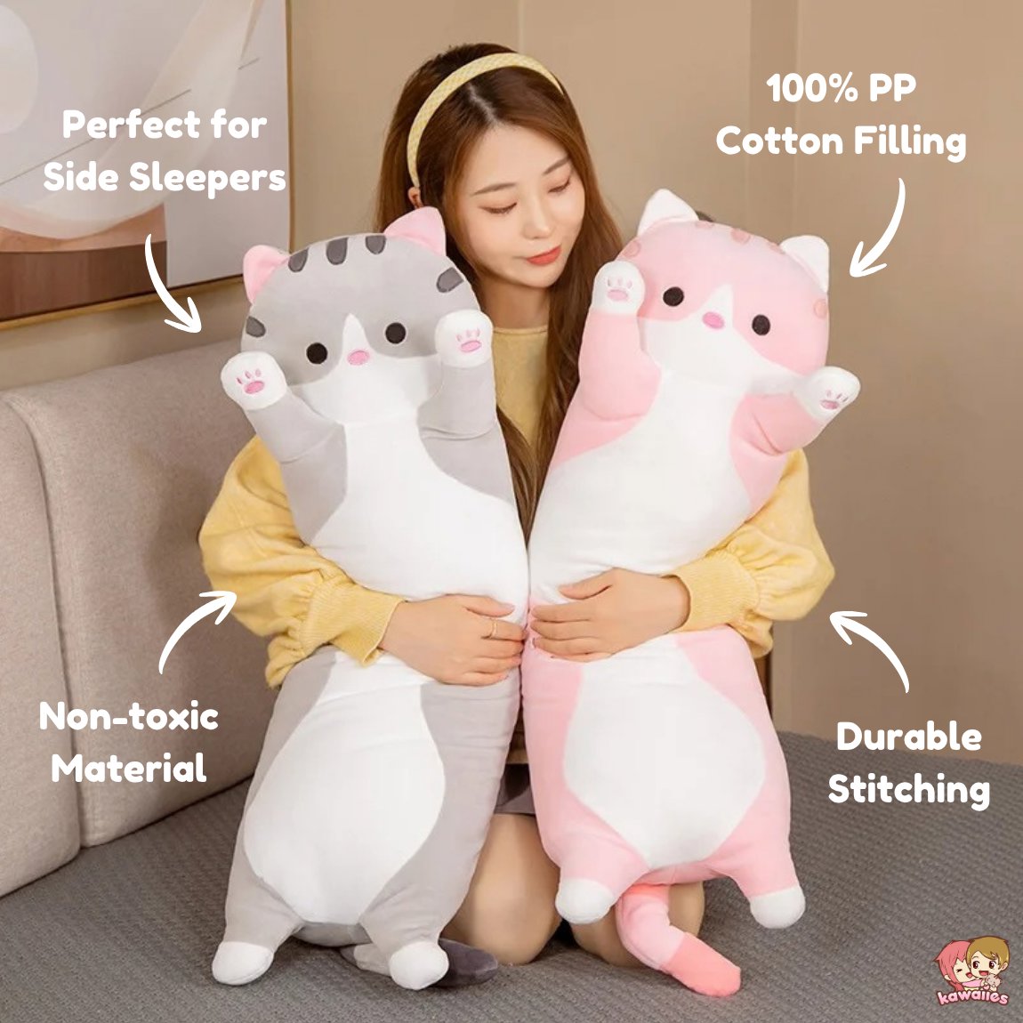 kawaiies-softtoys-plushies-kawaii-plush-Long Snuggle Buddies Plushie Collection Soft toy 