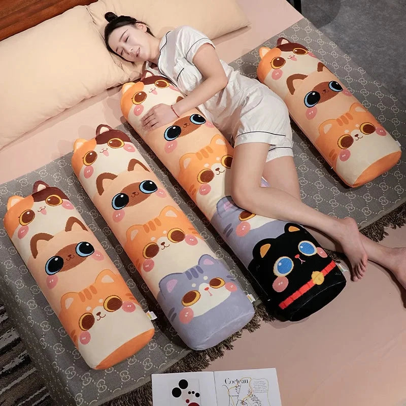 kawaiies-softtoys-plushies-kawaii-plush-Long Snuggle Stacked Cats Plushie Soft toy 