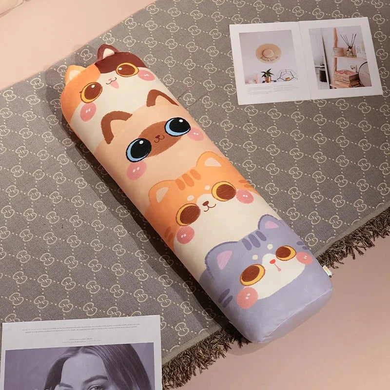 kawaiies-softtoys-plushies-kawaii-plush-Long Snuggle Stacked Cats Plushie Soft toy 35in / 90cm 