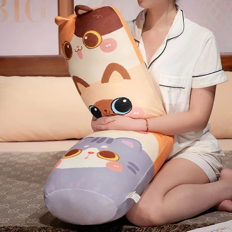 kawaiies-softtoys-plushies-kawaii-plush-Long Snuggle Stacked Cats Plushie Soft toy 