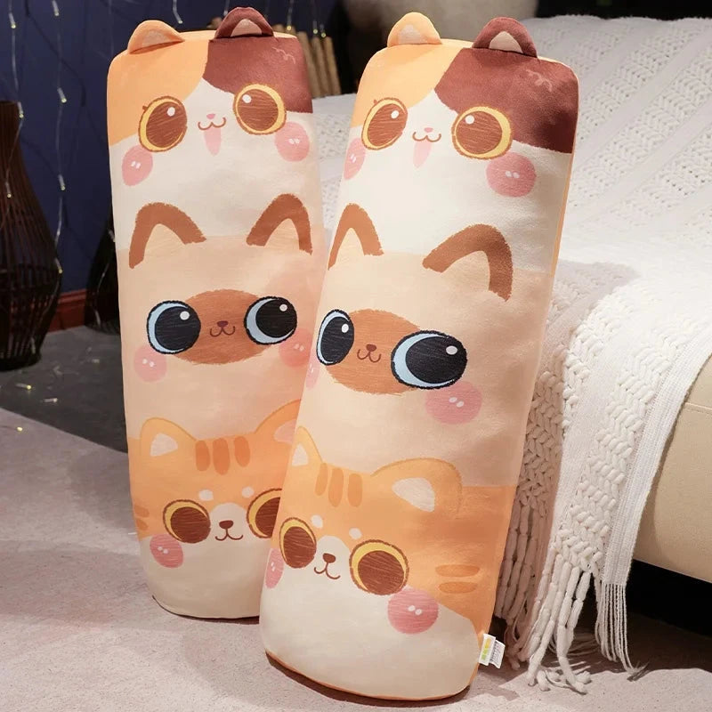 kawaiies-softtoys-plushies-kawaii-plush-Long Snuggle Stacked Cats Plushie Soft toy 