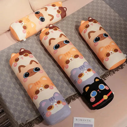 kawaiies-softtoys-plushies-kawaii-plush-Long Snuggle Stacked Cats Plushie Soft toy 