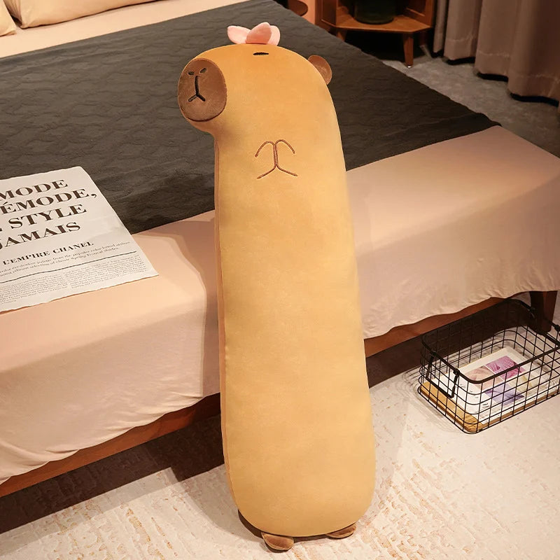 kawaiies-softtoys-plushies-kawaii-plush-Long Snuggly Capybara Plushies Soft toy Flower 46in / 120cm 